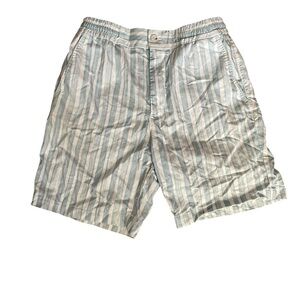 J. Lindberg Earl Painted Blue & White Striped Shorts Sz S